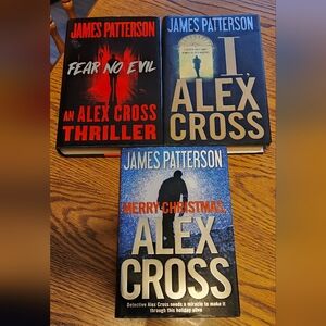3 Alex Cross Hardcover Books By James Patterson Excellent Condtion